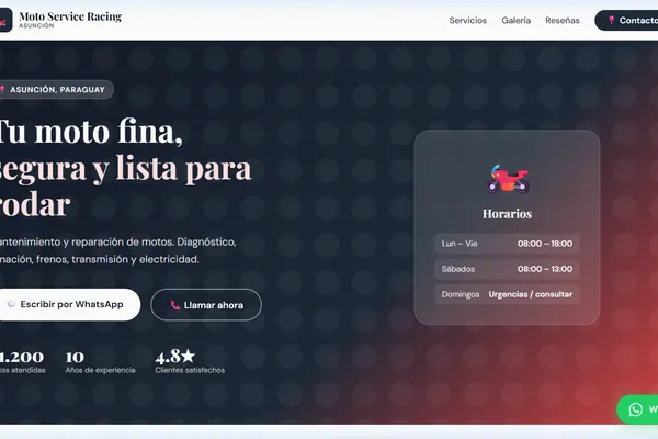 Vista previa del sitio web para Taller Mecánico - Taller Don Carlos